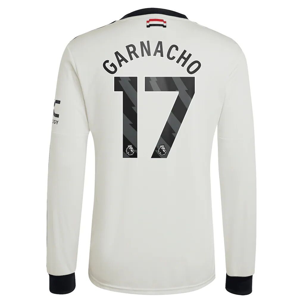 Alejandro Garnacho Manchester United adidas Originals  2024/25 Third Replica Long Sleeve Jersey