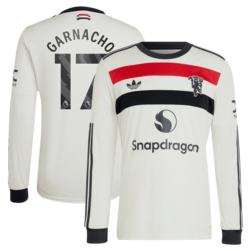 Alejandro Garnacho Manchester United adidas Originals  2024/25 Third Replica Long Sleeve Jersey