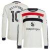 Marcus Rashford Manchester United adidas Originals 2024/25 Third Replica Long Sleeve Jersey - Cream - Front View