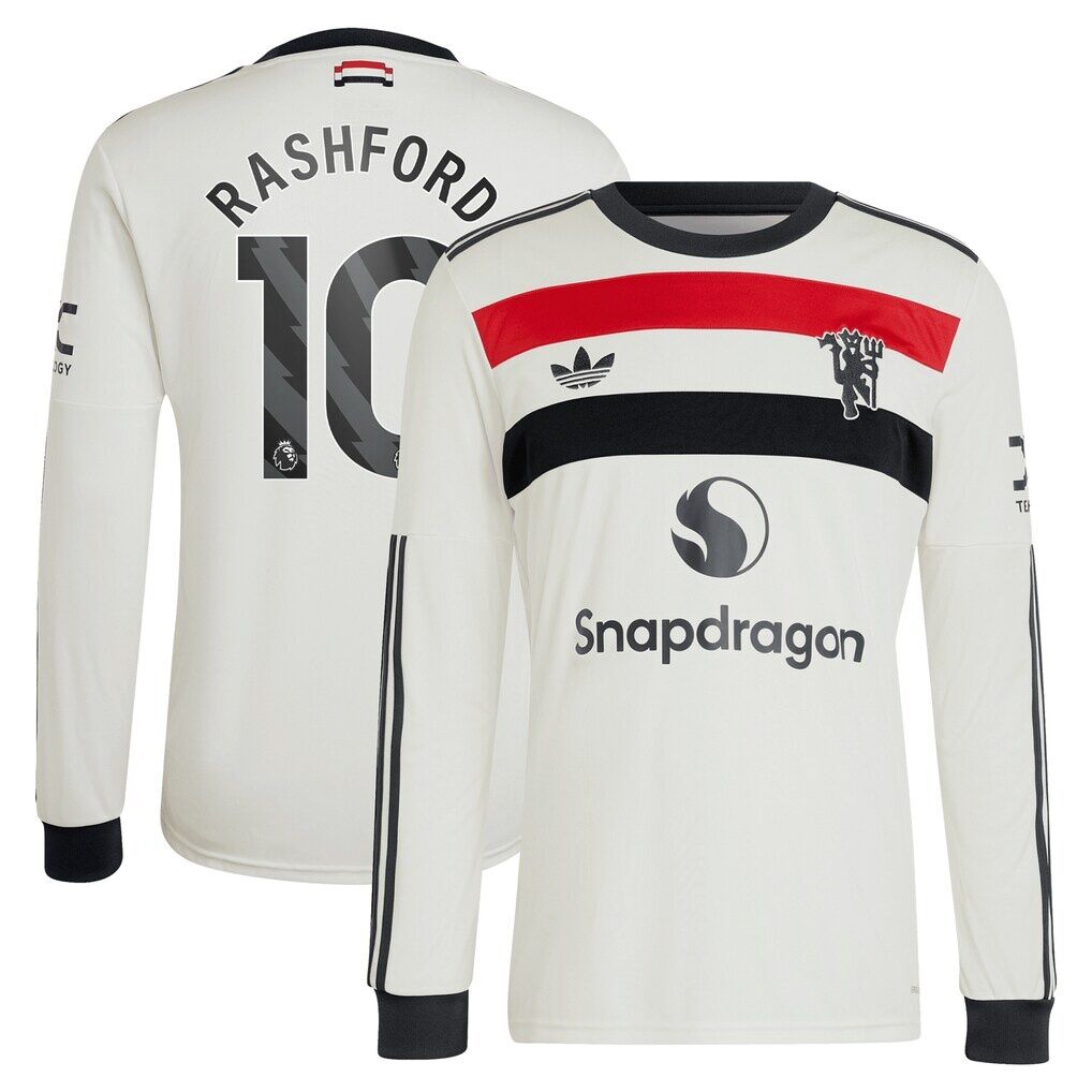 Marcus Rashford Manchester United adidas Originals  2024/25 Third Replica Long Sleeve Jersey