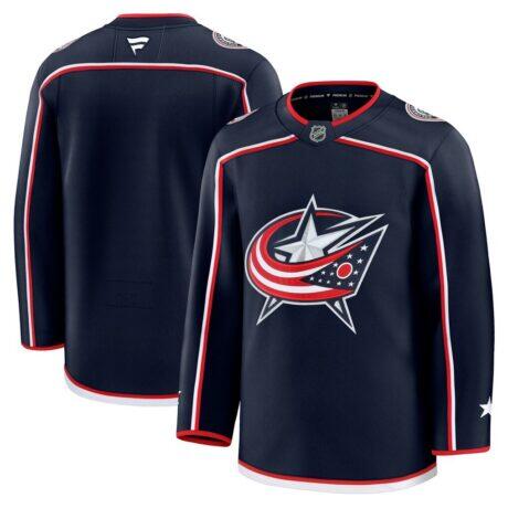 Columbus Blue Jackets Fashion7 Home Premium Jersey - Navy - Front View