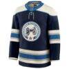 Columbus Blue Jackets Fashion7 Alternate Premium Jersey - Navy - Side View