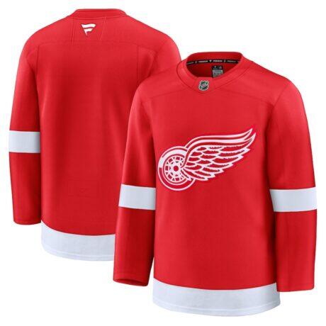Detroit Red Wings Fashion7 Home Premium Jersey - Red - Front View