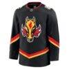 Calgary Flames Fashion7 Alternate Premium Jersey - Black - Side View