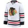 Chicago Blackhawks Fashion7 Away Premium Jersey - White - Side View
