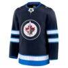 Winnipeg Jets Fashion7 Home Premium Jersey - Navy - Side View