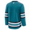 San Jose Sharks Fashion7 Home Premium Jersey - Teal - Detail View