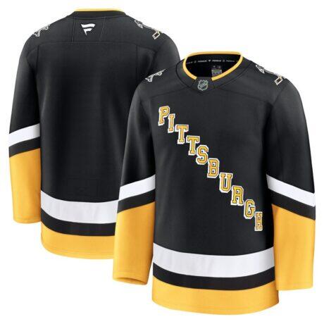 Pittsburgh Penguins Fashion7 Alternate Premium Jersey - Black - Front View