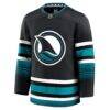 San Jose Sharks Fashion7 Alternate Premium Jersey - Black - Side View