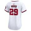 James Wood Washington Nationals Nike Women's Home Limited Player Jersey - White - Detail View
