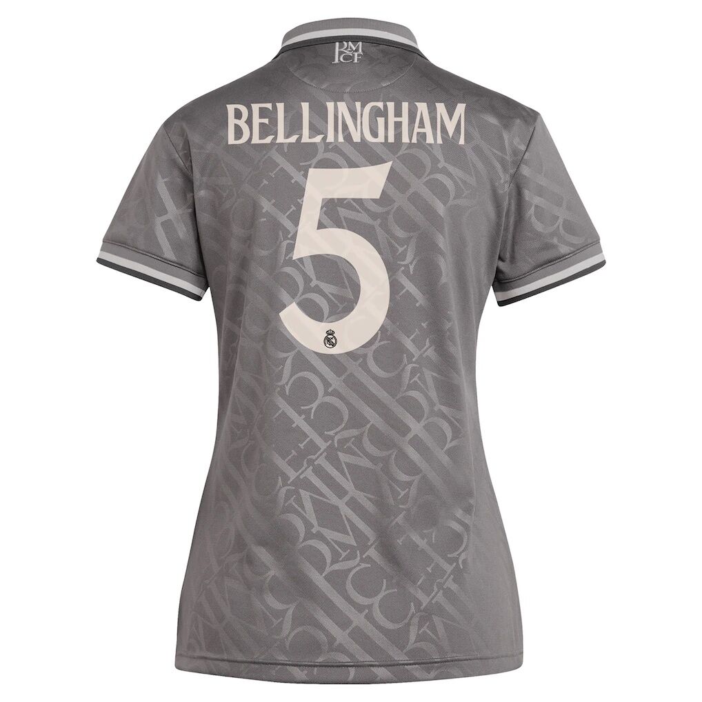 Jude Bellingham Real Madrid adidas Originals Women’s 2024/25 Third Replica Player Jersey