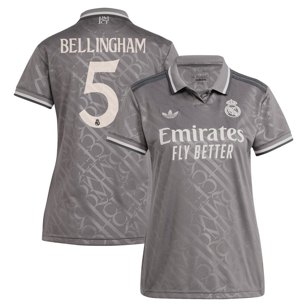 Jude Bellingham Real Madrid adidas Originals Women’s 2024/25 Third Replica Player Jersey