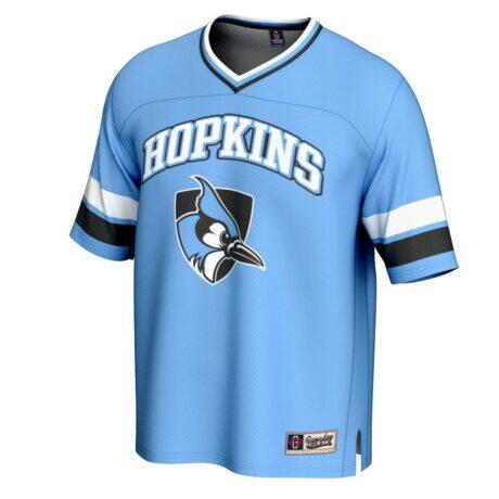 Johns Hopkins Blue Jays GameDay Greats Youth Spirit Football Jersey - - Side View