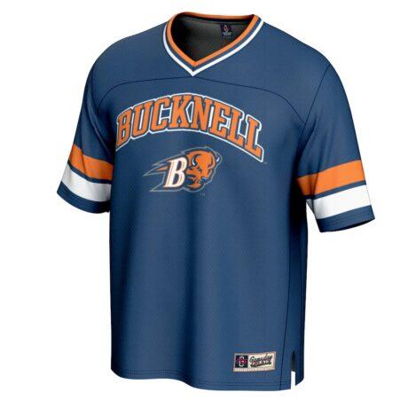 Bucknell Bison GameDay Greats Youth Spirit Football Jersey - Blue - Side View
