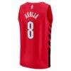 Deni Avdija Portland Trail Blazers Fashion7 Fast Break Player Jersey - Red - Detail View