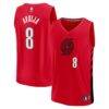 Deni Avdija Portland Trail Blazers Fashion7 Fast Break Player Jersey - Red - Front View