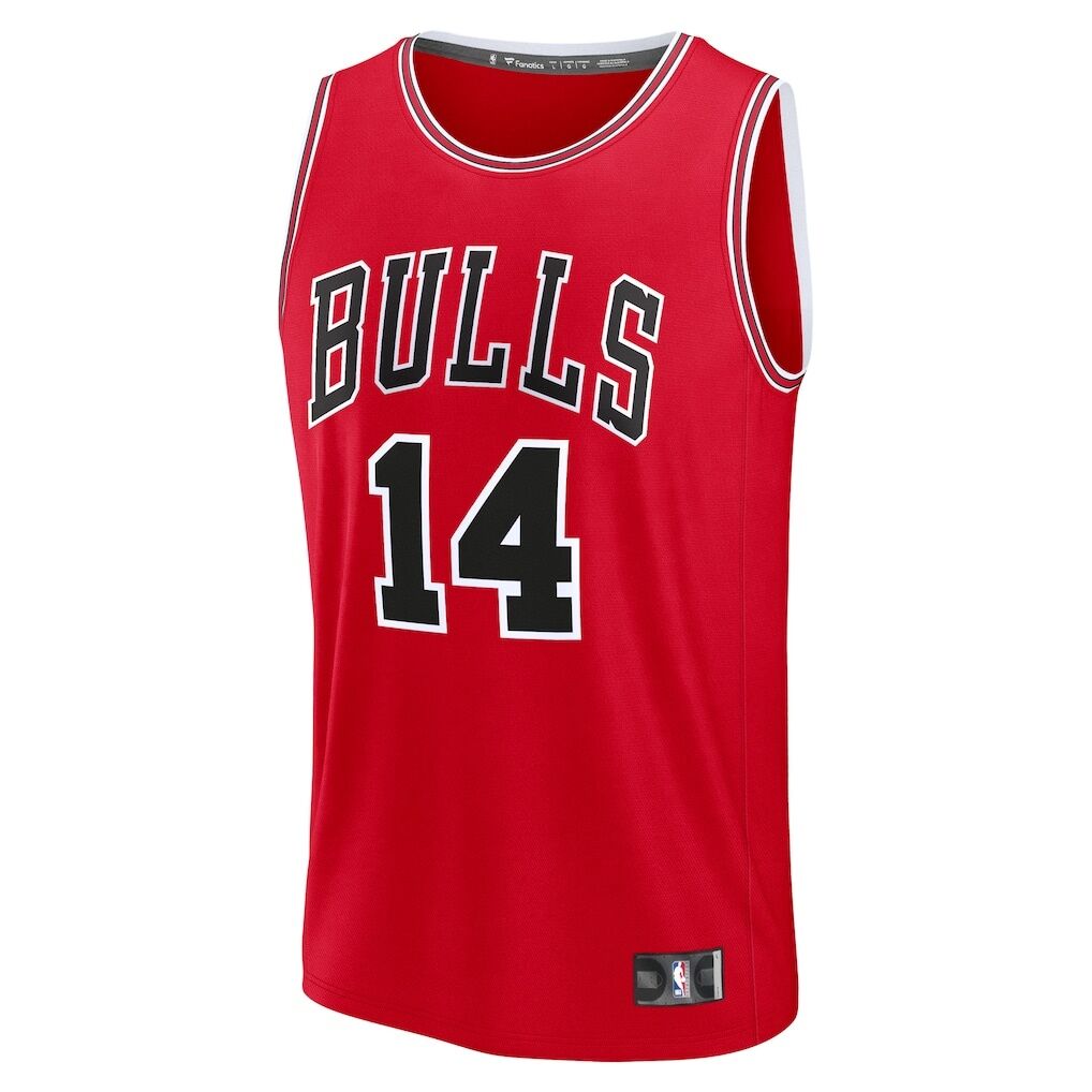 Matas Buzelis Chicago Bulls Fanatics Youth Fast Break Replica Player Jersey – Icon Edition