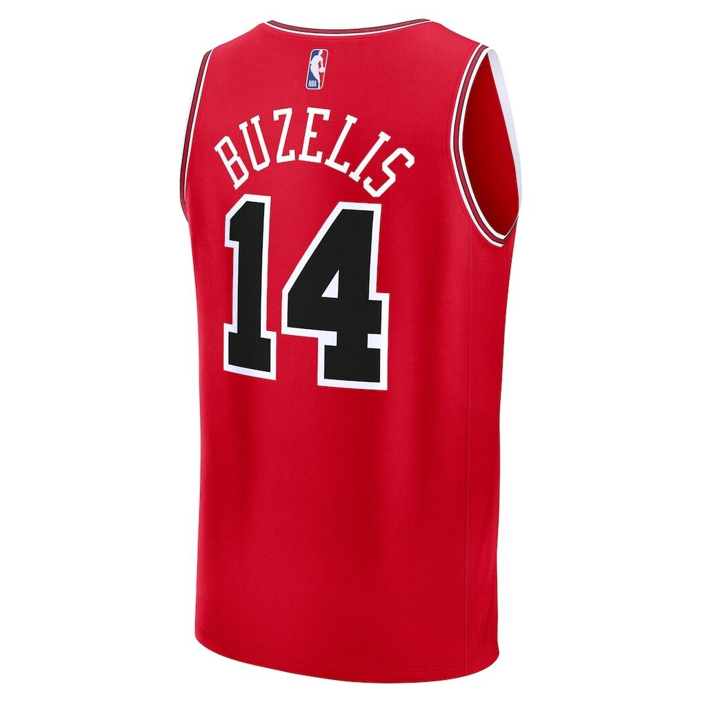 Matas Buzelis Chicago Bulls Fashion7 Youth Fast Break Replica Player Jersey - Icon Edition