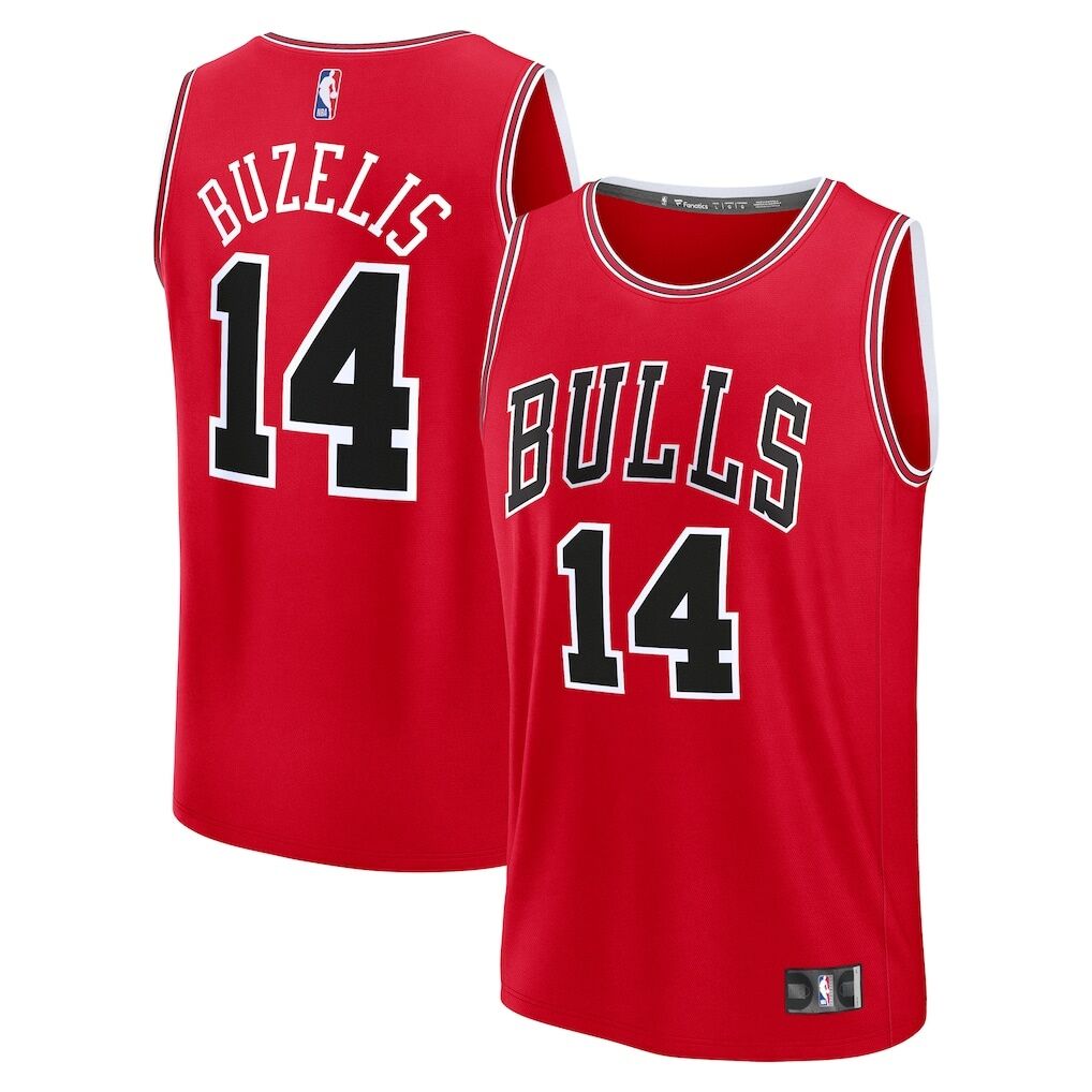 Matas Buzelis Chicago Bulls Fanatics Youth Fast Break Replica Player Jersey – Icon Edition