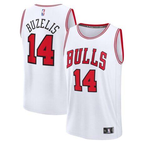 Matas Buzelis Chicago Bulls Fanatics Youth Fast Break Replica Player Jersey - Association - - Front View