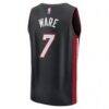 Kel'el Ware Miami Heat Fashion7 Fast Break Replica Player Jersey - Black - Detail View