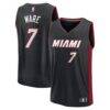 Kel'el Ware Miami Heat Fashion7 Fast Break Replica Player Jersey - Black - Front View