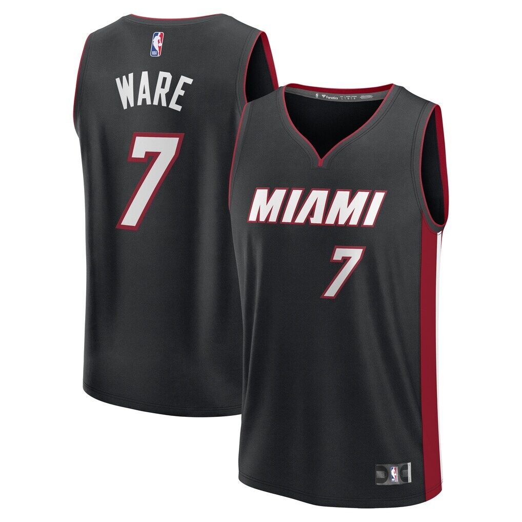 Kel'el Ware Miami Heat Fashion7 Fast Break Replica Player Jersey - Icon Edition