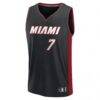 Kel'el Ware Miami Heat Fashion7 Fast Break Replica Player Jersey - Black - Side View