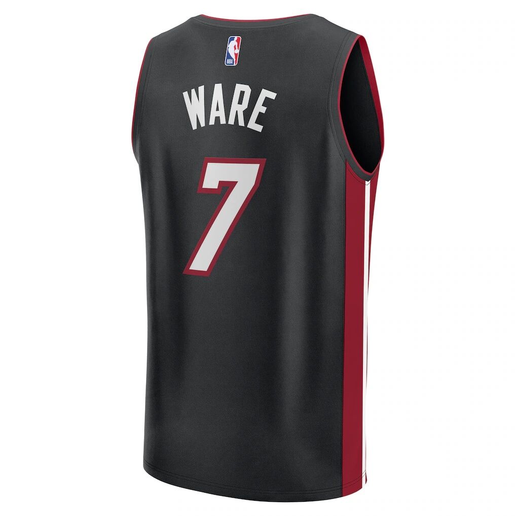 Kel'el Ware Miami Heat Fashion7 Youth Fast Break Replica Player Jersey - Icon Edition