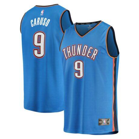 Alex Caruso Oklahoma City Thunder Fashion7 Fast Break Replica Player Jersey - Blue - Front View