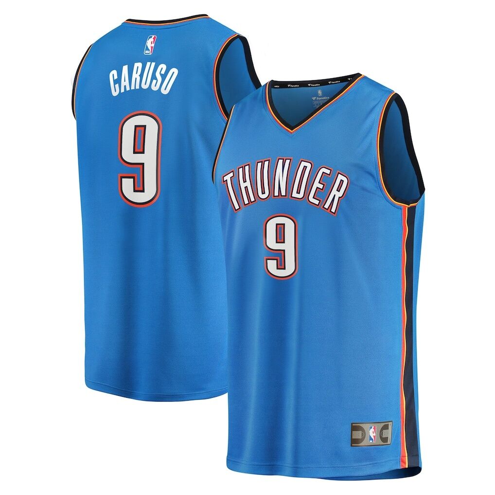 Alex Caruso Oklahoma City Thunder Fashion7 Youth Fast Break Replica Player Jersey - Icon Edition
