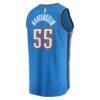 Isaiah Hartenstein Oklahoma City Thunder Fashion7 Fast Break Replica Player Jersey - Blue - Detail View