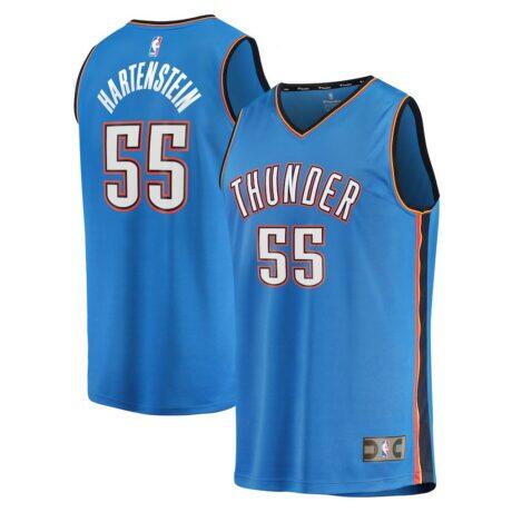 Isaiah Hartenstein Oklahoma City Thunder Fashion7 Youth Fast Break Replica Player Jersey - Blue - Front View