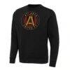 Atlanta United FC Antigua Big & Tall Team Crest Victory Pullover Sweatshirt - Black - Front View