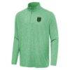 Austin FC Antigua Hunk Quarter-Zip Pullover Top - - Front View