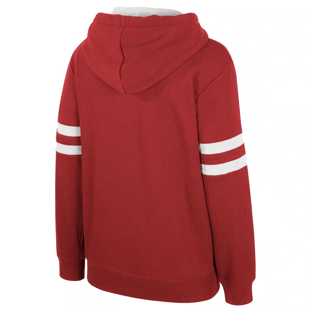Miami Heat Stadium Essentials Women's Road Game Pullover Hoodie - Dark Red