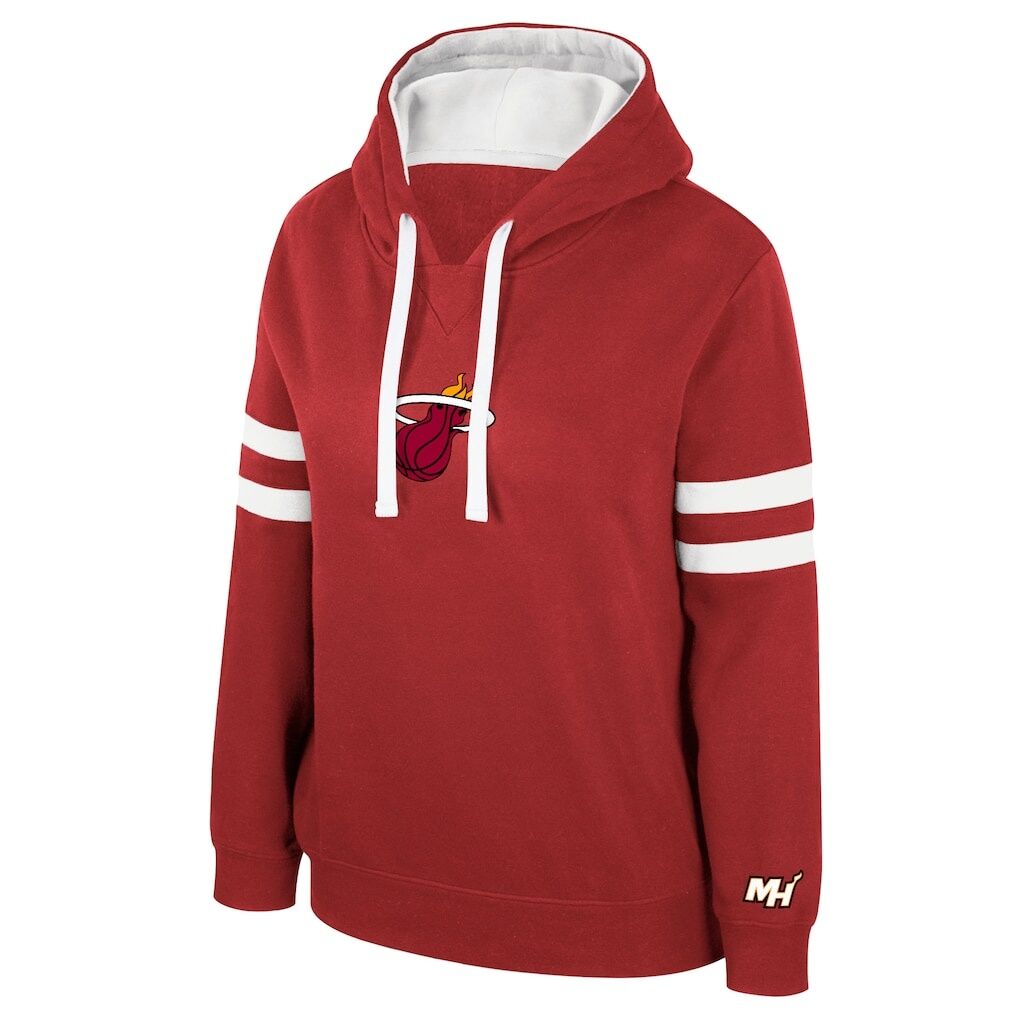 Miami Heat Stadium Essentials Women's Road Game Pullover Hoodie - Dark Red