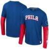 Philadelphia 76ers Stadium Essentials Unisex Spectator 2fer Long Sleeve T-Shirt - - Front View