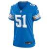 Ben Niemann Detroit Lions Nike Women's Team Game Jersey - Blue - Side View