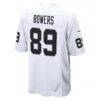Brock Bowers Las Vegas Raiders Nike Game Jersey - White - Detail View