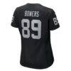 Brock Bowers Las Vegas Raiders Nike Women's Team Game Jersey - Black - Detail View