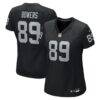 Brock Bowers Las Vegas Raiders Nike Women's Team Game Jersey - Black - Front View