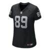 Brock Bowers Las Vegas Raiders Nike Women's Team Game Jersey - Black - Side View