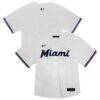 Miami Marlins Nike Youth Home Game Jersey - White - Front View