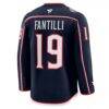 Adam Fantilli Columbus Blue Jackets Fashion7 Home Premium Jersey - Navy - Detail View