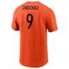 Diana Ordonez Houston Dash Nike Core Crew Neck T-Shirt - Orange - Detail View