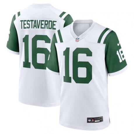 Vinny Testaverde New York Jets Nike Retired Player Alternate Game Jersey - White - Front View