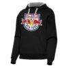 New York Red Bulls Antigua Women's Victory Pullover Hoodie - Black - Front View