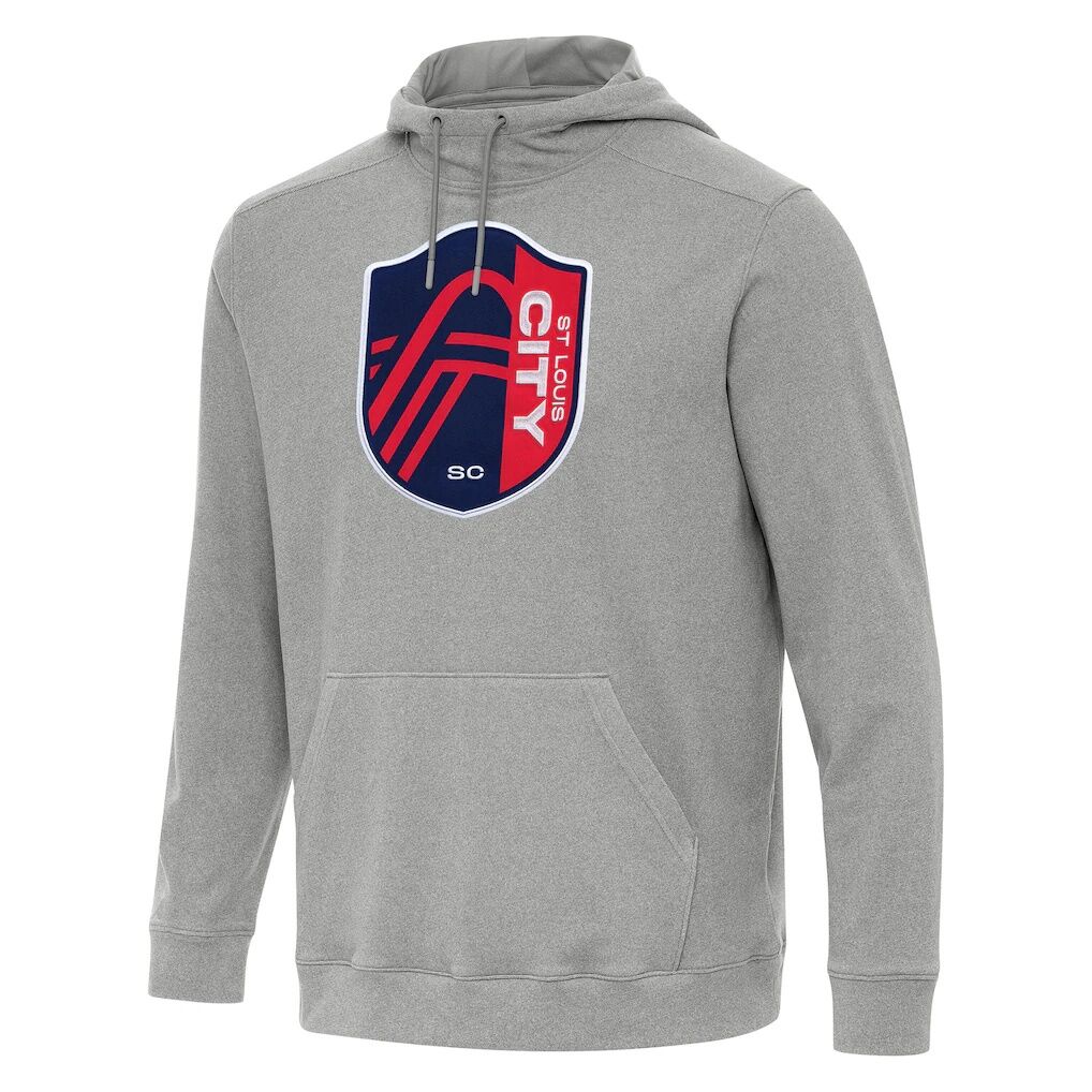 St. Louis City SC Antigua Cloud Pullover Hoodie -  Heather Gray