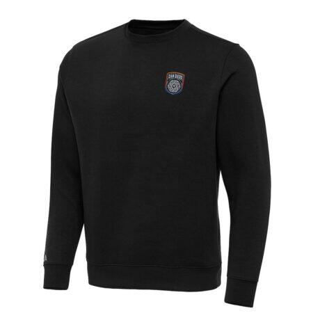 San Diego FC Antigua Big & Tall Victory Pullover Sweatshirt - Black - Front View